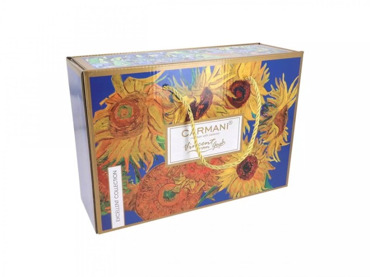 Komplet 2 filiżanek 250ml Vincent van Gogh Słoneczniki i Irysy pudełko prezentowe