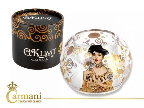 Świecznik szklana kulka Gustav Klimt Adele 1