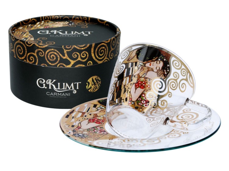 Filiżanka espresso 100ml Gustav Klimt Pocałunek 3