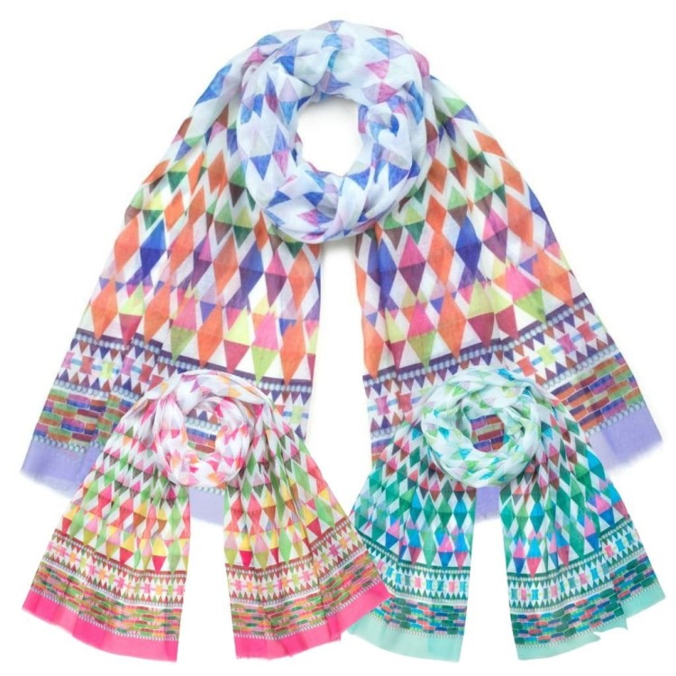 Szal 70x180 Kolory lata 1