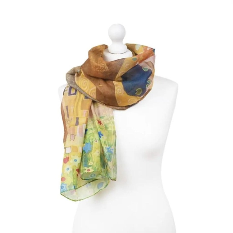 Lekki szal 180x70 Gustav Klimt Pocałunek 2