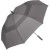 Fibermatic XL Vent wielki parasol automat 133 cm kolor szary rozłożony widok z boku