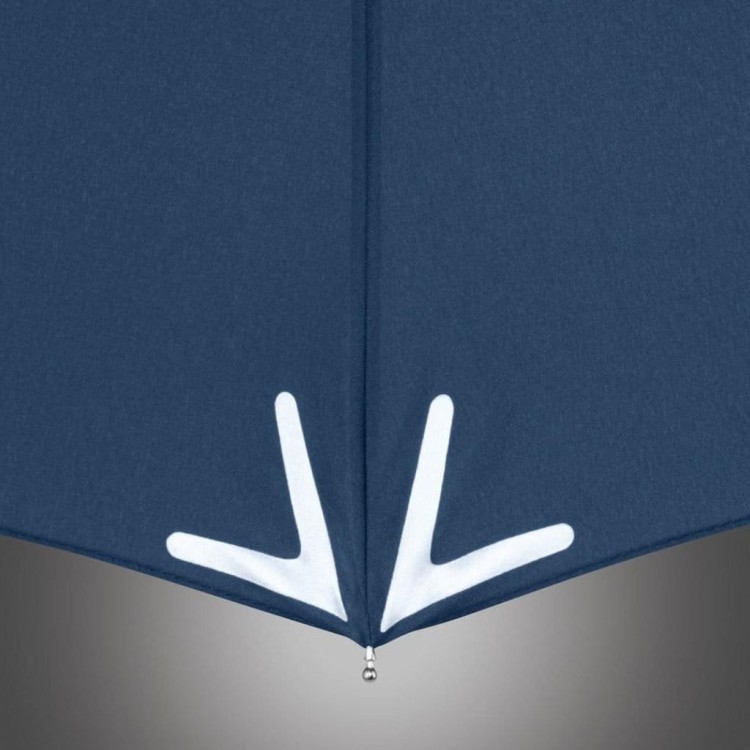 parasolka składana z latarką led w rączce fare 5571 granatowa odblaski