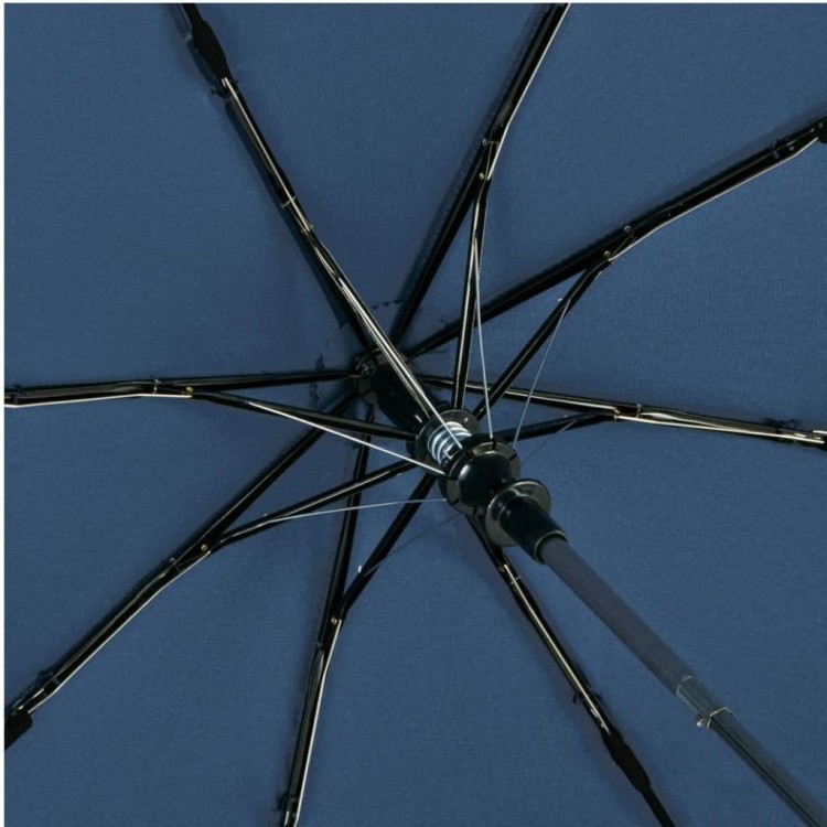 parasolka składana z latarką led w rączce fare 5571 granatowa stelaż