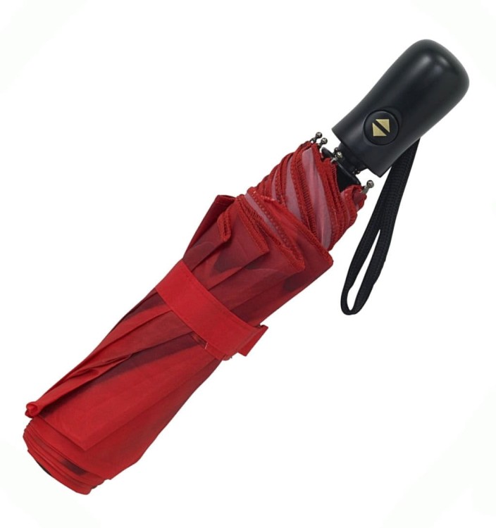 Parasolka składana reverse Galleria Czerwona gerbera złożona do torebki