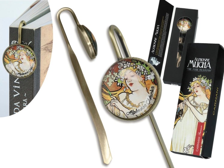 Zakładka do książki Alphonse Mucha Wiosna zdjęcie główne