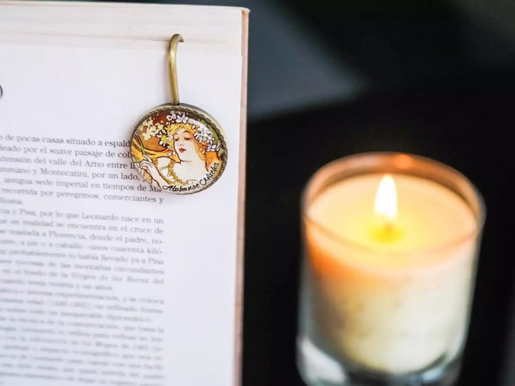 Zakładka do książki Alphonse Mucha Wiosna w książce