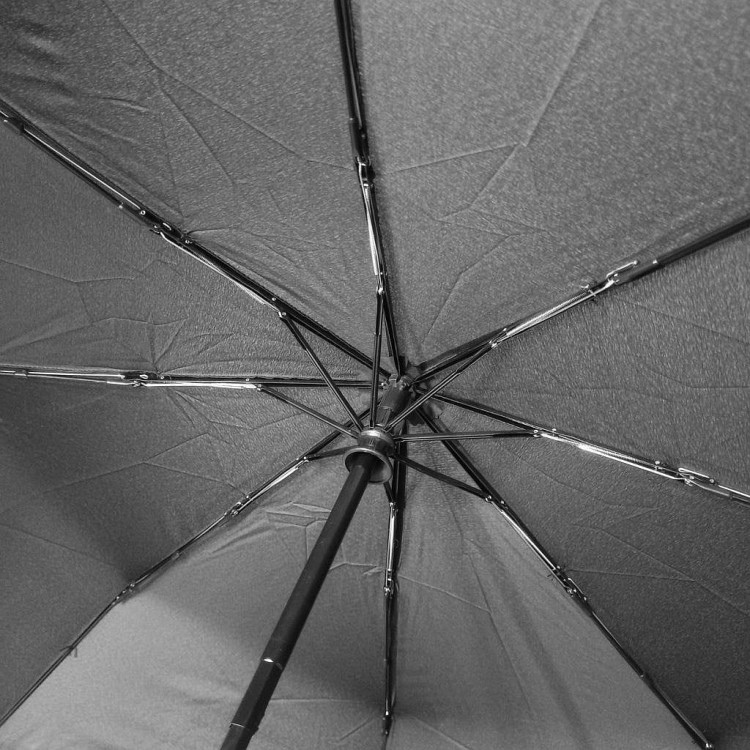 Parasolka składana z falbanką DP362 Romans czarna stelaż