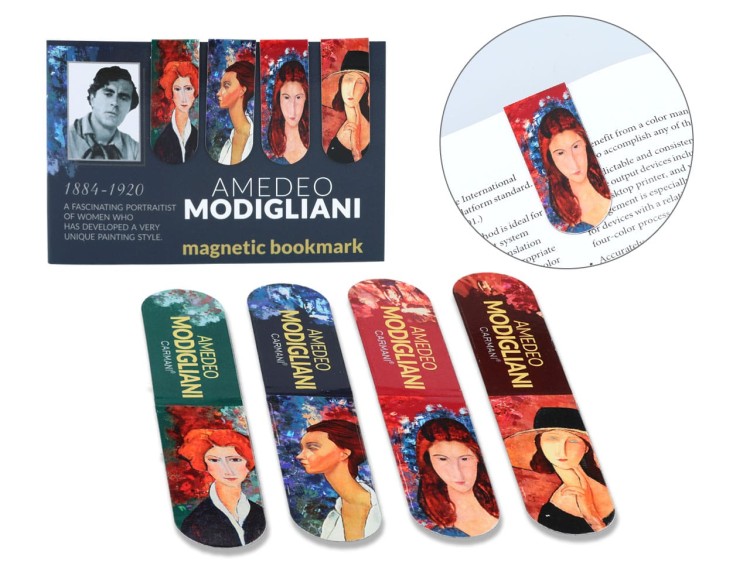 Komplet zakładek do książki Amedeo Modigliani 1