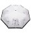Parasolka składana z falbanką DP362 Romans biała  rozłożona czasza w całości