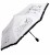 Parasolka składana z falbanką DP362 Romans biała  rozłożona widok z boku