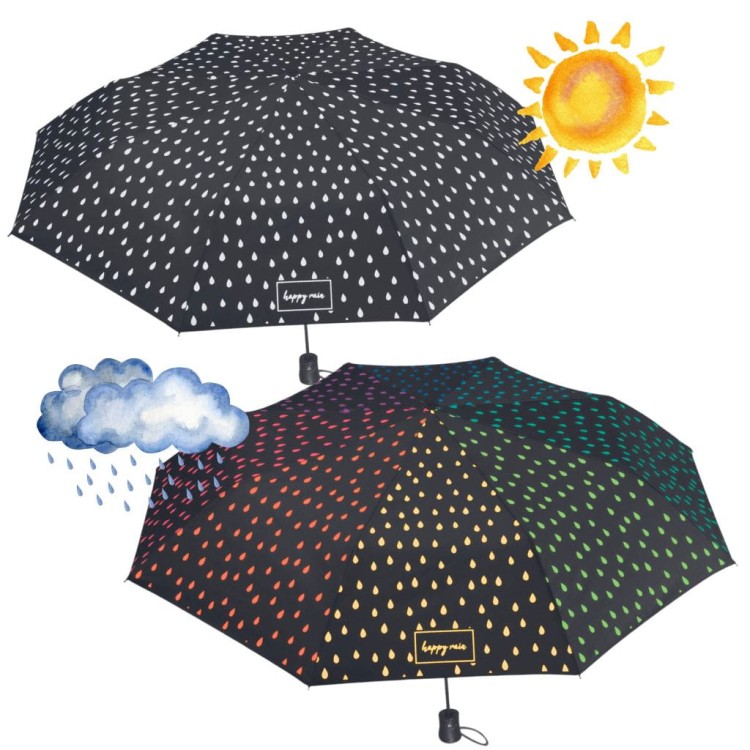 Parasolka składana Happy Rain zmieniająca kolor