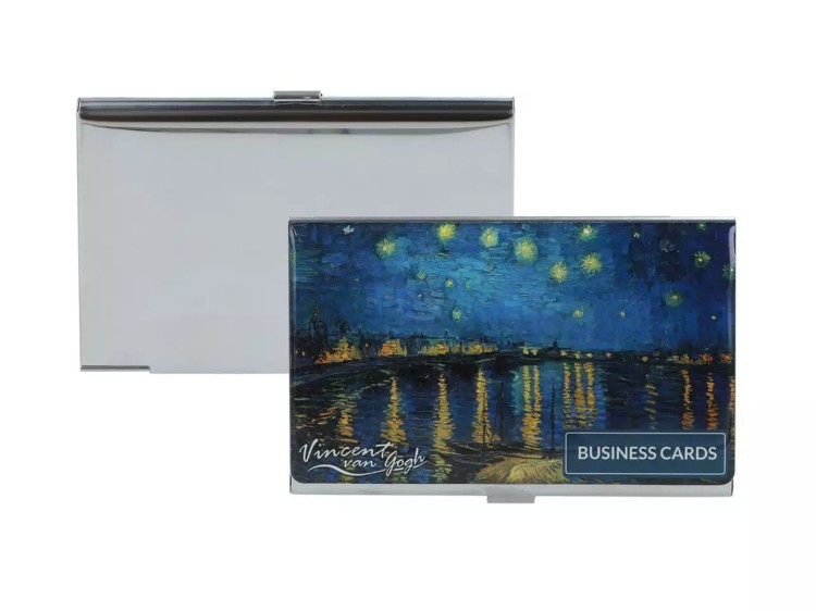 Elegancki wizytownik Vincent van Gogh Noc nad Rodanem 3