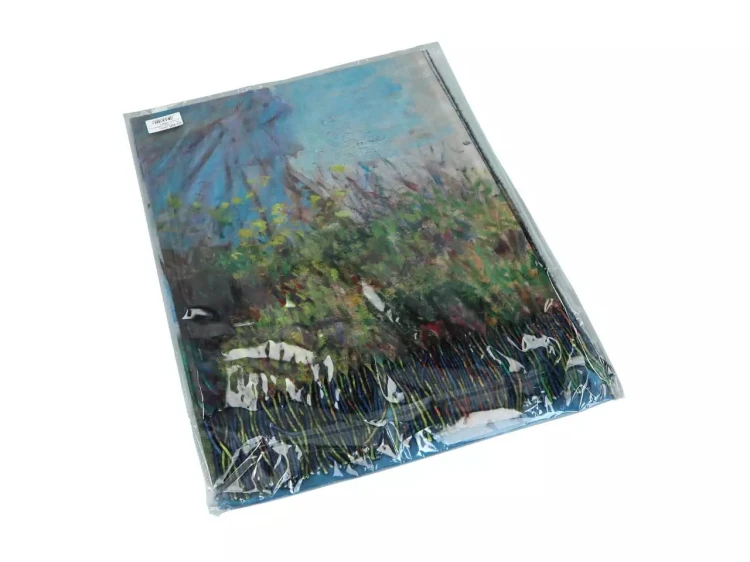 szal gruby claude monet kobieta z parasolką 3