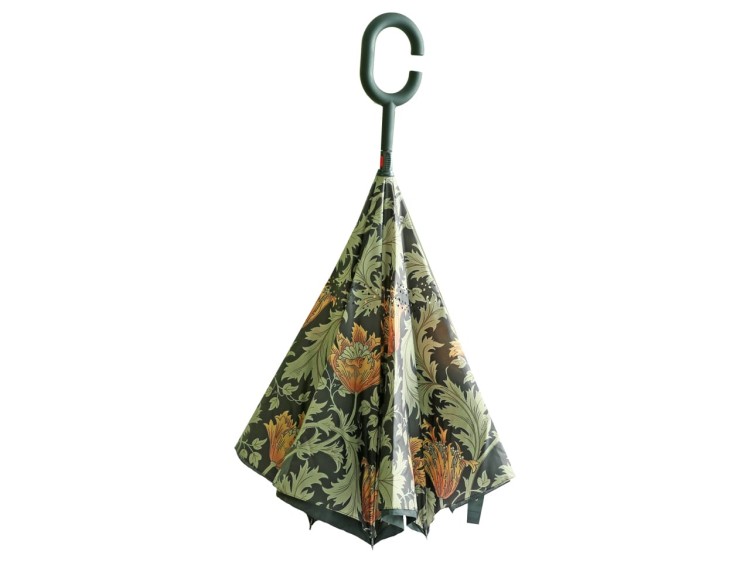 Parasol długi odwrotny Carmani William Morris złożony sam stoi