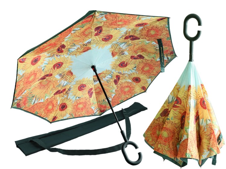 Parasol długi odwrotny Vincent van Gogh Słoneczniki zdjęcie główne