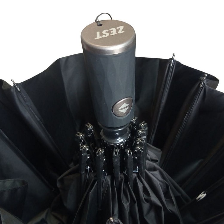 Parasol składany full-auto 12-ramienny Zest 14950 wygodna rączka typu soft touch