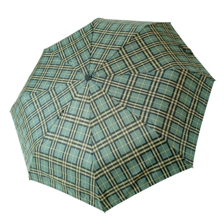 Parasolka składana Blue Drop A677DC Zielona kratka 1
