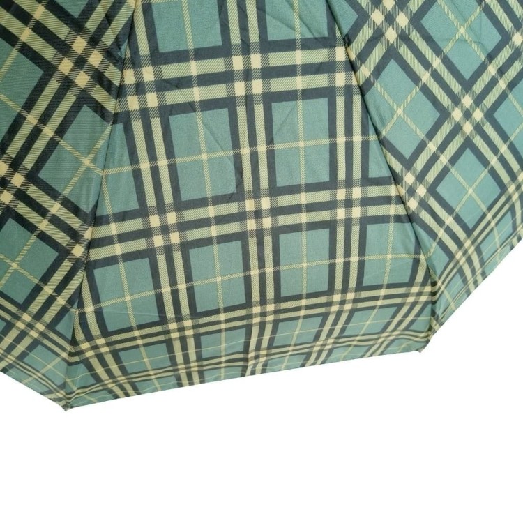 Parasolka składana Blue Drop A677DC Zielona kratka 3
