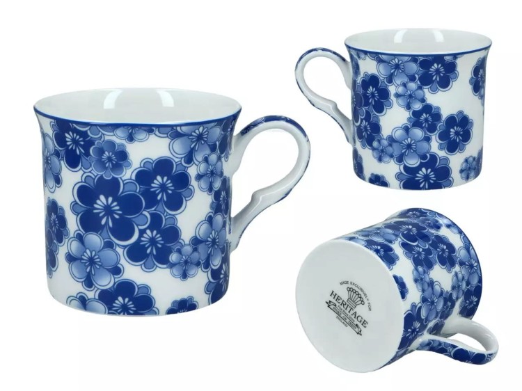 Komplet 4 kubków z porcelany Blue Story kubek 4