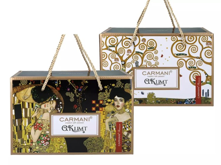 Filiżanka porcelana espresso Klimt Pocałunek