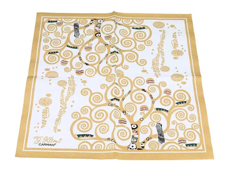 Serwetki papierowe Gustav Klimt Drzewo życia rozłożona serwetka