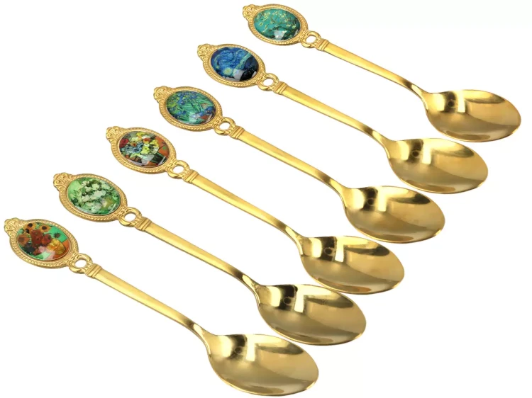 komplet pozlacanych lyzeczek van gogh mix 93.jpg
