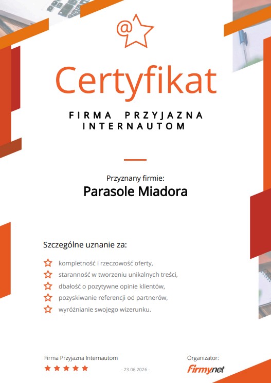 Certyfikat Firmy.net